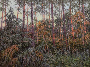 Картина под названием "на закате" - Елена Моисеенко (Беларусь), Подлинное произведение искусства, Масло