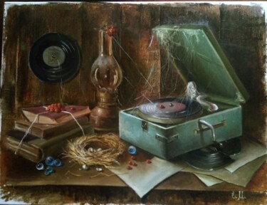Картина под названием "Забытая мелодия" - Елена Моисеенко, Подлинное произведение искусства, Масло