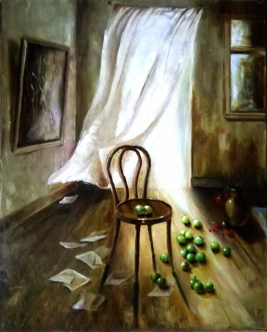 Malerei mit dem Titel "Андрею Тарковскому" von Elena Moiseenko, Original-Kunstwerk, Öl