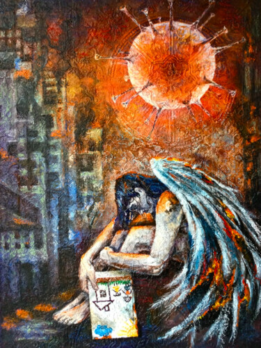 Malerei mit dem Titel "Hope" von Elena Nadtochieva, Original-Kunstwerk, Öl