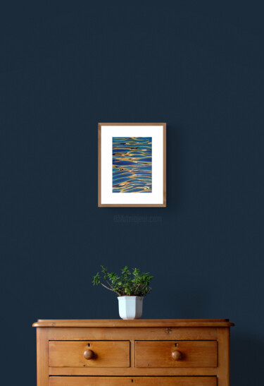 Картина под названием "The shape of water.…" - Elena Petrova, Подлинное произведение искусства, Масло