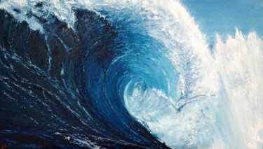 Картина под названием "Second wave №12" - Elena Petrova, Подлинное произведение искусства, Масло