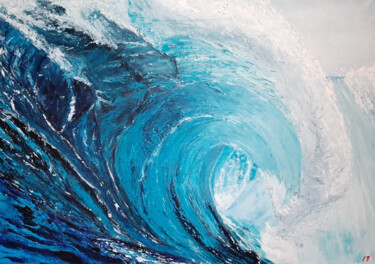 Incisioni, stampe intitolato "Wave. Ocean(Print)" da Elena Petrova, Opera d'arte originale, Stampa digitale