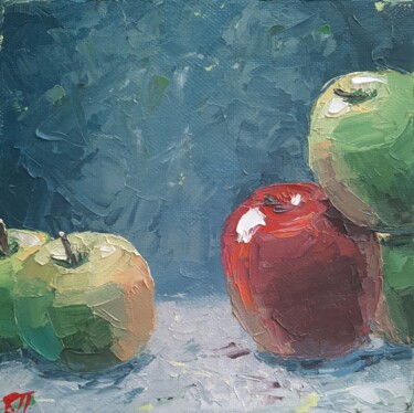 Pittura intitolato "Apples(sold)" da Elena Petrova, Opera d'arte originale, Stampa digitale