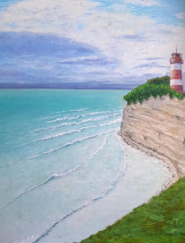 Printmaking titled "Lighthouse(Print)" by Elena Petrova, Original Artwork, Digital Print