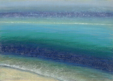 Рисунок под названием "Sea №11(Pastel)" - Elena Petrova, Подлинное произведение искусства, Пастель