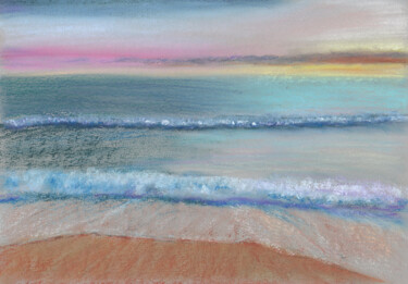Рисунок под названием "Sea №12(Pastel)" - Elena Petrova, Подлинное произведение искусства, Пастель