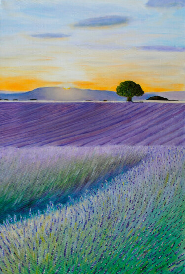 Peinture intitulée "Provence" par Elena Petrova, Œuvre d'art originale, Huile