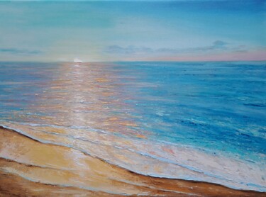 Картина под названием "Sea №5" - Elena Petrova, Подлинное произведение искусства, Масло