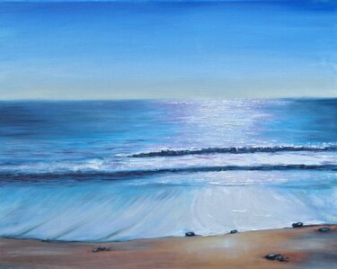 Painting titled "Sea №14" by Elena Petrova, Original Artwork, Oil