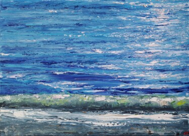 Pittura intitolato "Sea №17" da Elena Petrova, Opera d'arte originale, Olio