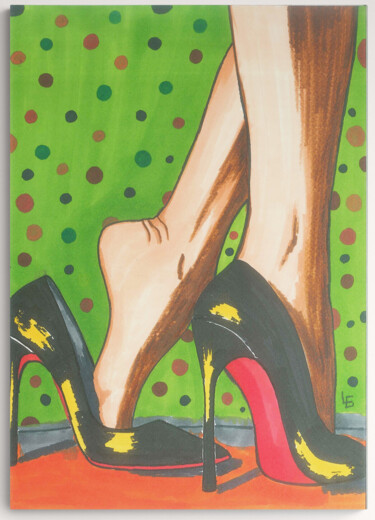 Arts numériques intitulée "Sexy legs and high…" par Elena Polak, Œuvre d'art originale, Travail numérique 2D