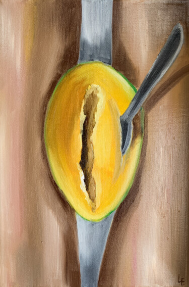 Pintura titulada "Dessert? - original…" por Elena Polak, Obra de arte original, Oleo Montado en Bastidor de camilla de madera