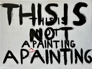 Painting titled "Not a f*cking paint…" by Elena R, Original Artwork, Acrylic Mounted on Wood Stretcher frame