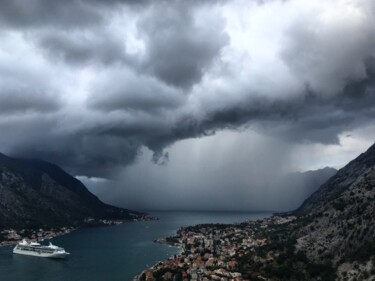 Photography titled "Storm coming to Kot…" by Elena R, Original Artwork, Digital Photography