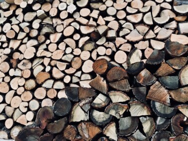 Photographie intitulée "Firewood" par Elena R, Œuvre d'art originale, Photographie numérique