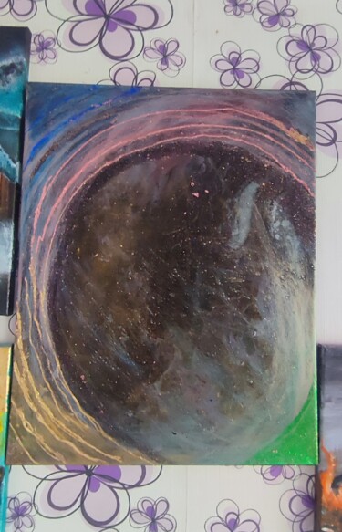 Картина под названием "Космос внутри тебя" - Elena Ratnikova, Подлинное произведение искусства, Акрил