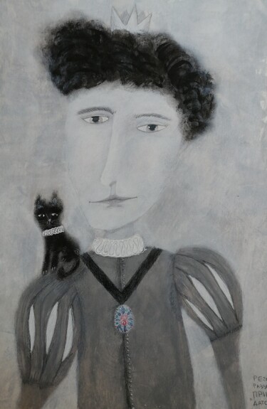 Картина под названием "Принц" - Елена Разумкова, Подлинное произведение искусства, Акрил