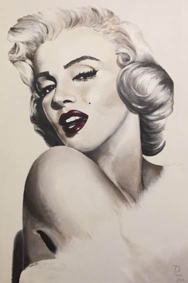 Pintura intitulada "Monroe" por Elenaartdobro, Obras de arte originais, Acrílico