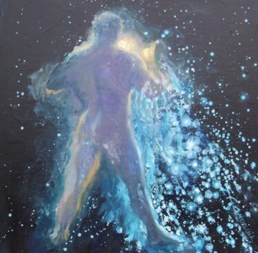 Картина под названием "Созвездие Водолей" - Елена Самойлик, Подлинное произведение искусства, Масло