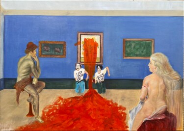 Peinture intitulée "Il giudizio di Pari…" par Elena Semina, Œuvre d'art originale, Huile