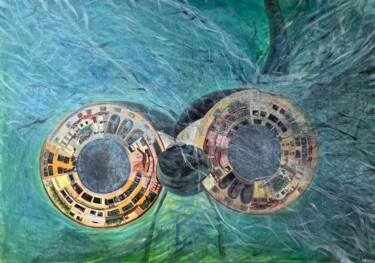 Pintura titulada "Libellula fiorentina" por Elena Semina, Obra de arte original, Oleo