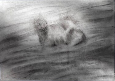 Рисунок под названием ""Cammello"" - Elena Semina, Подлинное произведение искусства, Древесный уголь