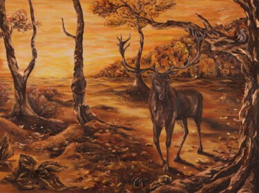 Картина под названием "«Treasure»" - Elena Serebriakova, Подлинное произведение искусства, Акрил Установлен на Деревянная ра…
