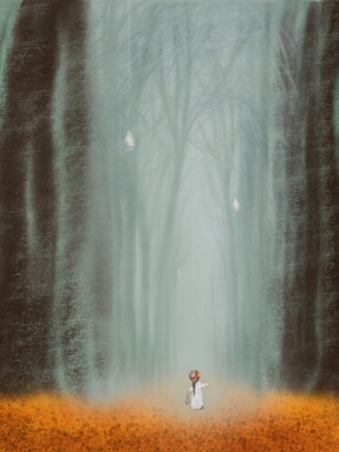 Цифровое искусство под названием "Лес междумирья. Гус…" - Елена Шерова, Подлинное произведение искусства, Цифровая живопись