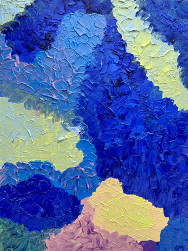 Картина под названием ""Цветочные горы"" - Elena Sevastianova, Подлинное произведение искусства, Акрил Установлен на картон