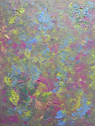 Картина под названием ""Небо в цветах"" - Elena Sevastianova, Подлинное произведение искусства, Акрил Установлен на картон