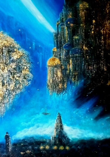 Painting titled ""Балканы. Параллель…" by Elena Sharovatova (ELENA MITOVSKA), Original Artwork, Acrylic