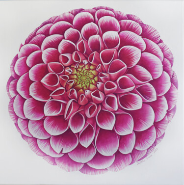Pintura intitulada "Flower labyrinth" por Elena Shichko, Obras de arte originais, Óleo