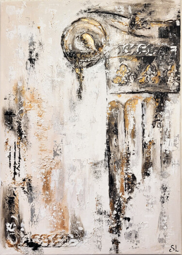 Pittura intitolato "Колонна" da Elena Smilevets, Opera d'arte originale, Acrilico