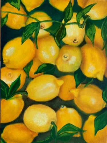 Картина под названием "Лимоновый рай" - Elena Sushko, Подлинное произведение искусства, Масло