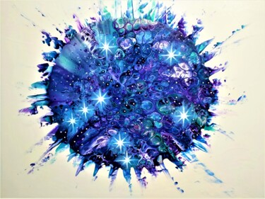 Painting titled "Constellation Libra" by Elena Titenko (LeTi), Original Artwork, Acrylic