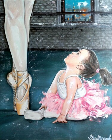Картина под названием "Восторг" - Елена Трегуб, Подлинное произведение искусства, Масло Установлен на Деревянная рама для но…