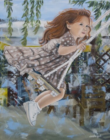 Картина под названием "Euphoria" - Елена Трегуб, Подлинное произведение искусства, Масло