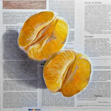 Painting titled "Orange" by Elena Tronina, Original Artwork, Oil