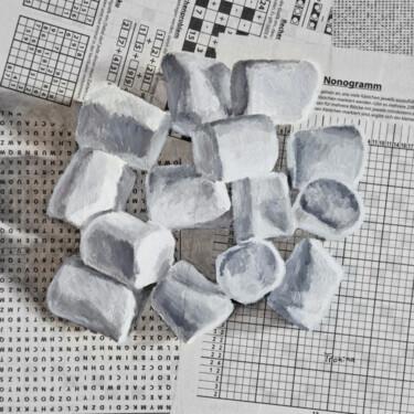 Картина под названием "Marshmallow" - Elena Tronina, Подлинное произведение искусства, Масло