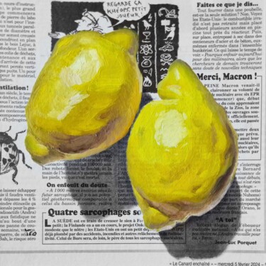 Malarstwo zatytułowany „Zitronen” autorstwa Elena Tronina, Oryginalna praca, Olej