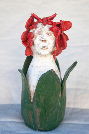 Sculpture titled "Dante" by Elena Uljancic, Original Artwork, Ceramics