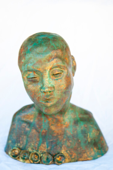 Skulptur mit dem Titel "Libertus" von Elena Uljancic, Original-Kunstwerk, Keramik