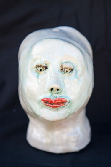 Sculpture titled "Miss Marina" by Elena Uljancic, Original Artwork, Ceramics