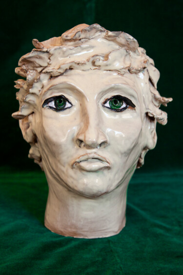 Scultura intitolato "Alex" da Elena Uljancic, Opera d'arte originale, Ceramica