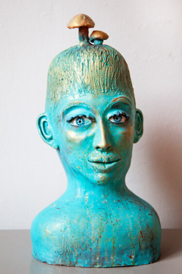 Sculpture titled "Bibo" by Elena Uljancic, Original Artwork, Ceramics