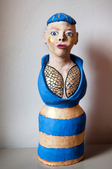 雕塑 标题为“Transmarino” 由Elena Uljancic, 原创艺术品, 陶瓷