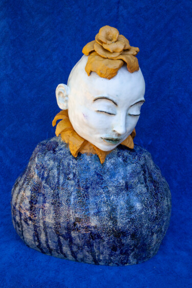 Sculpture titled "Mime" by Elena Uljancic, Original Artwork, Ceramics