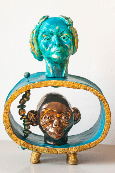 Rzeźba zatytułowany „The Balance” autorstwa Elena Uljancic, Oryginalna praca, Ceramika