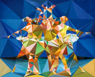 Painting titled "Танец" by Elena Zinoveva, Original Artwork, Acrylic